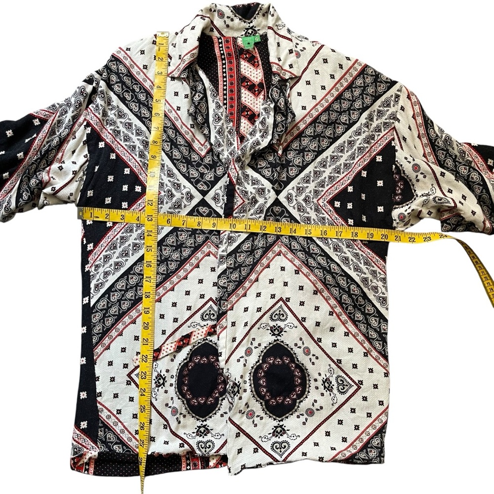 Farm Rio Reversible Boho Kimono/jacket Size M - Picture 13 of 16